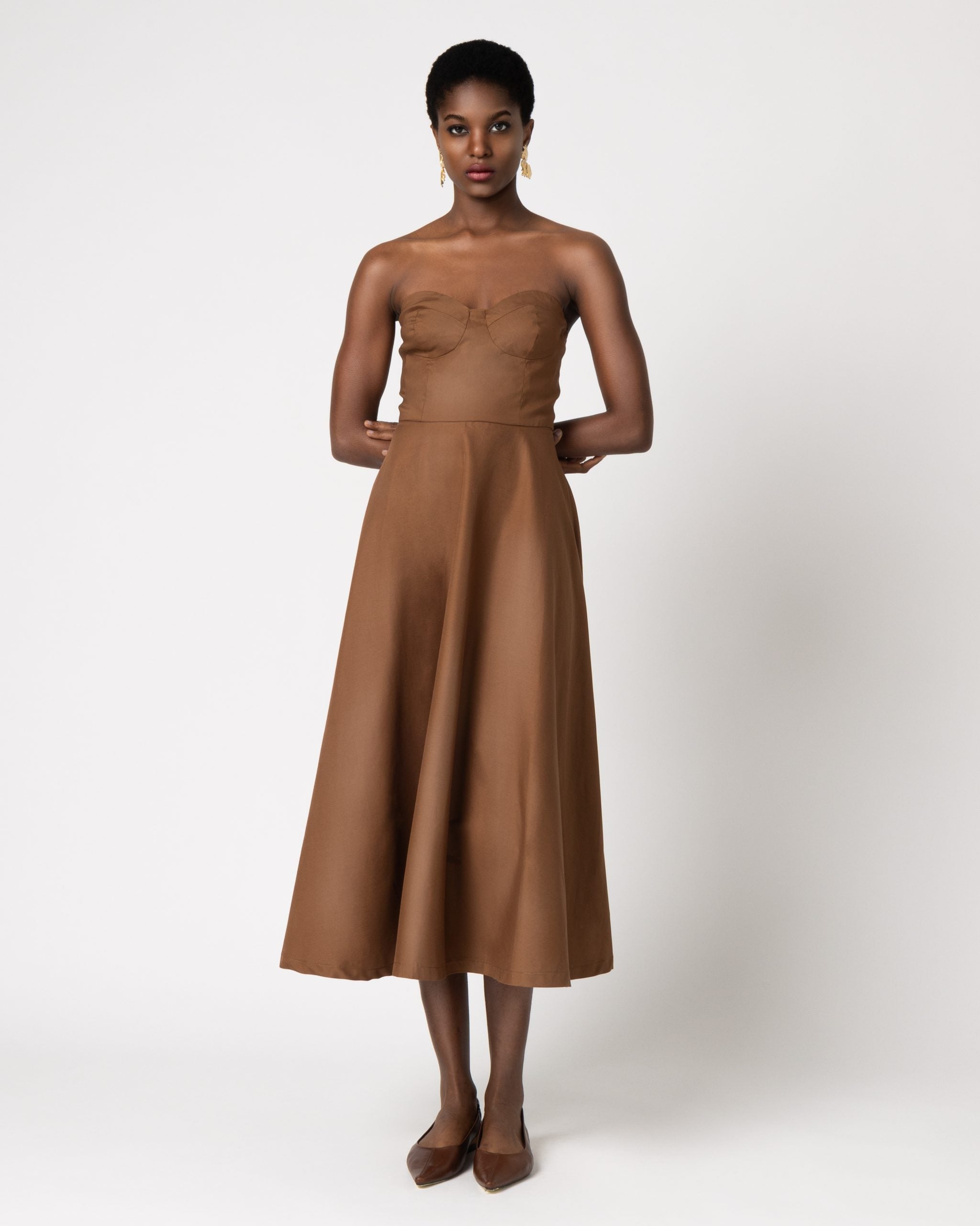 Elora Dress Brown