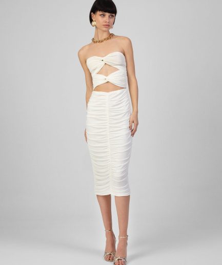Irene Midi Dress White